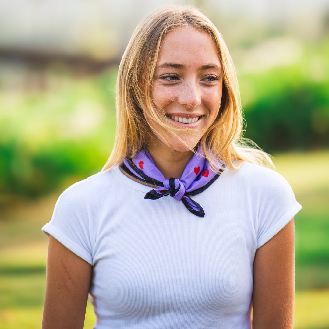 Hearts - Purple - Bandana