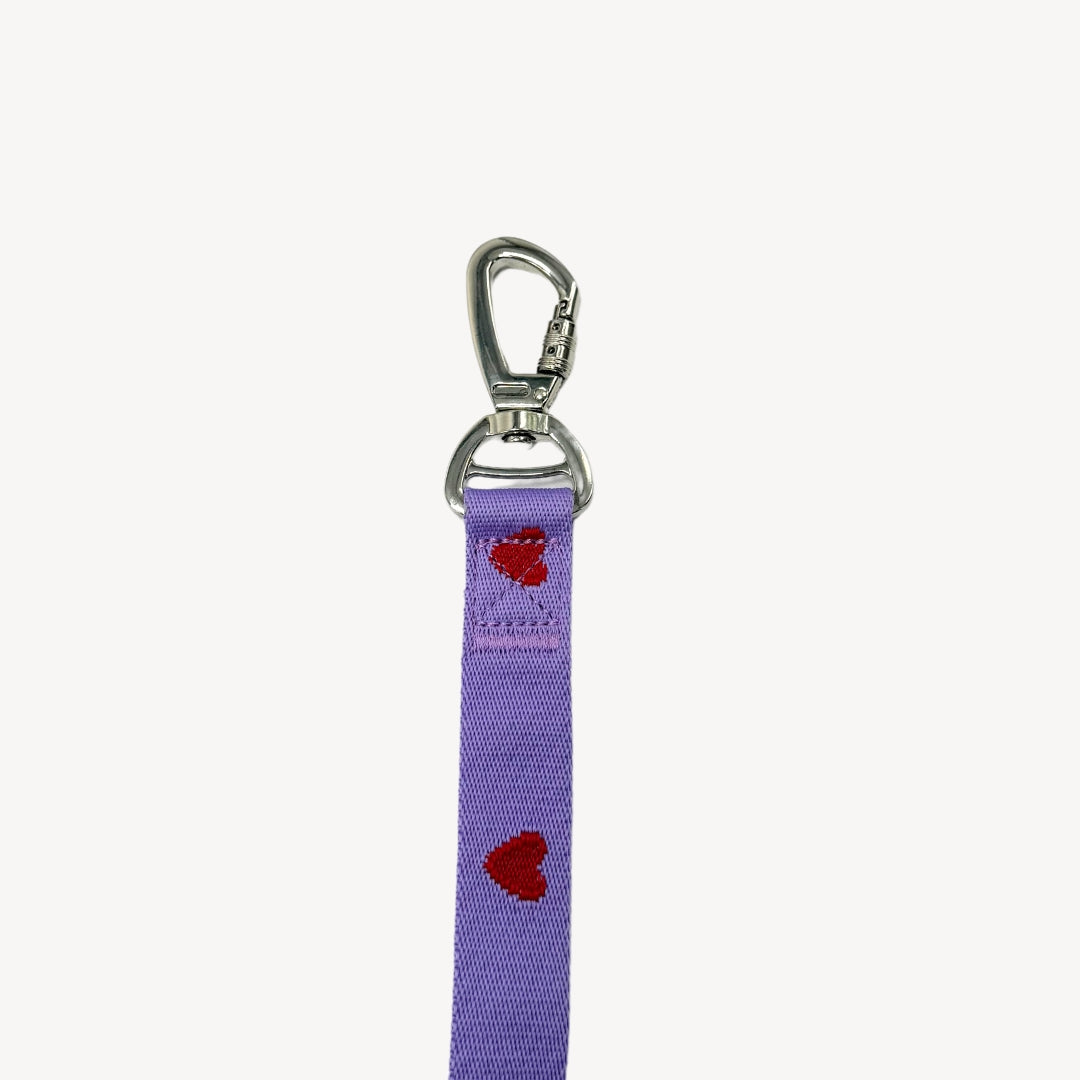 Hearts - Purple - Dog Leash