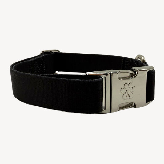 Solid - Schwarz - Hundehalsband