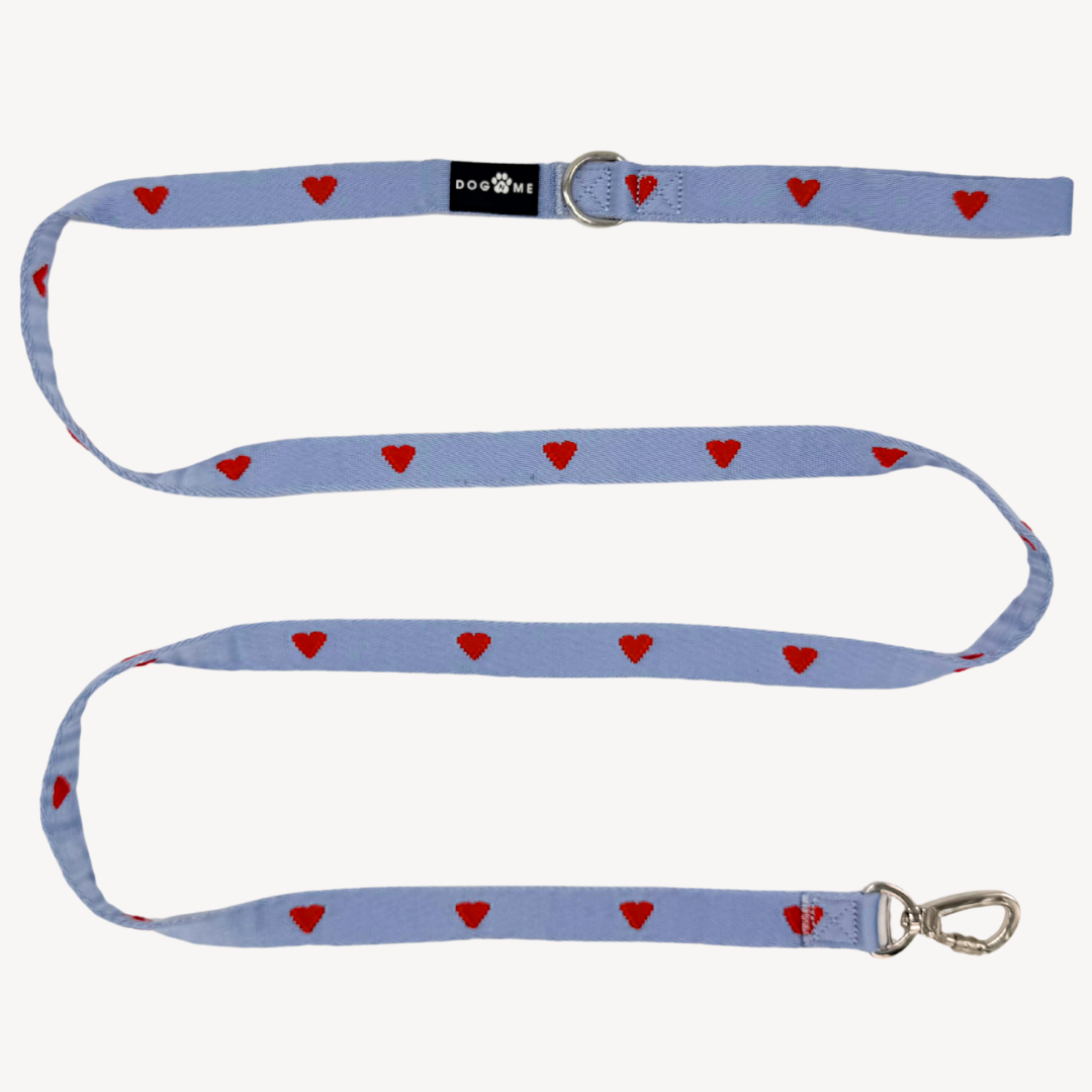 Denim Hearts  - Hundeleine