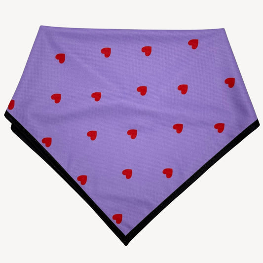 Herzen - Lila - Bandana